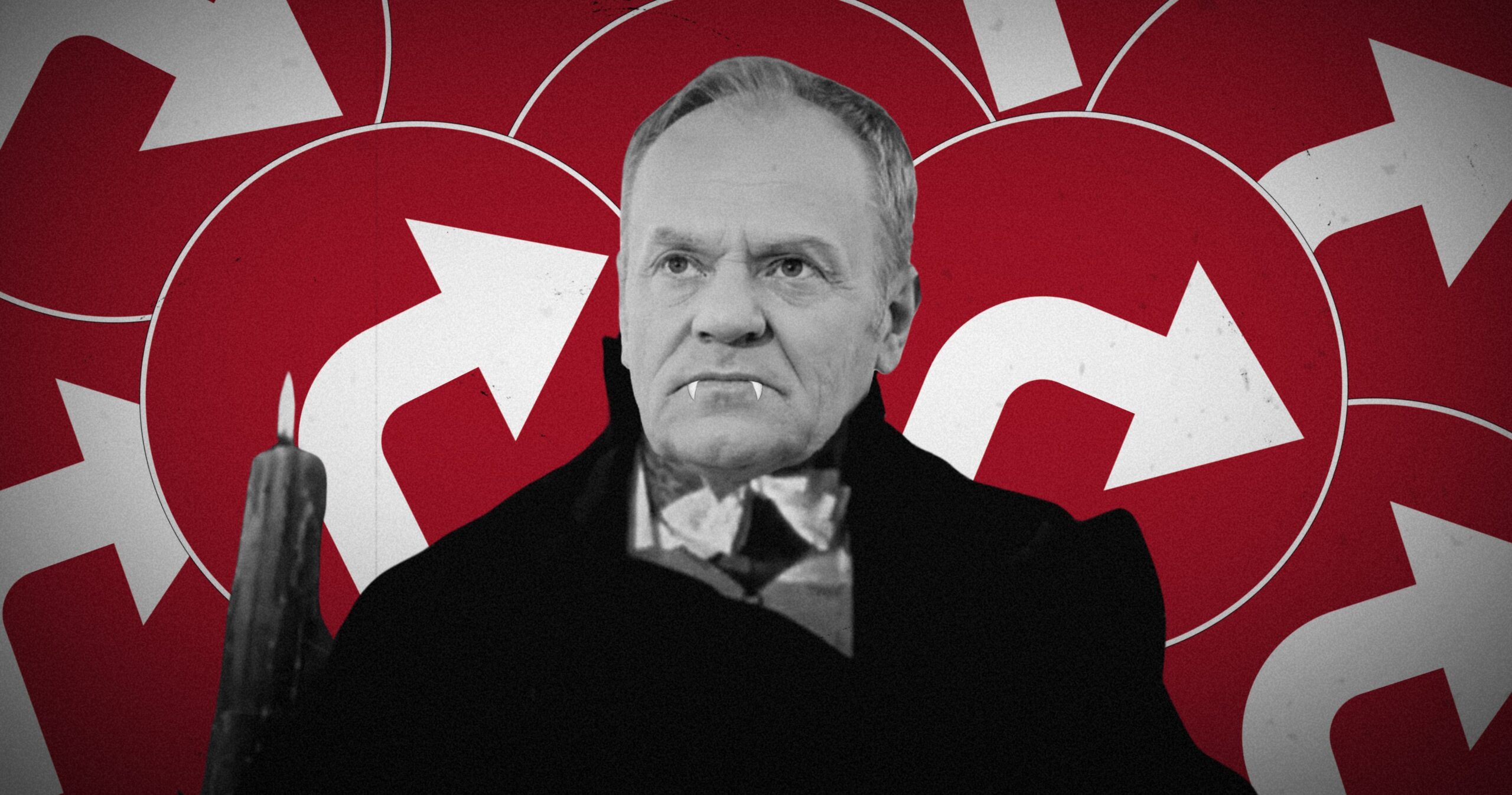 Tusk jak wampir. Premier ogrywa Kaczyńskiego na jego własnym boisku